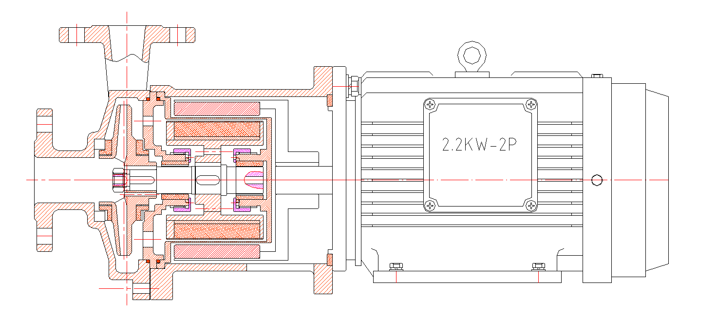 magnetic pump structure